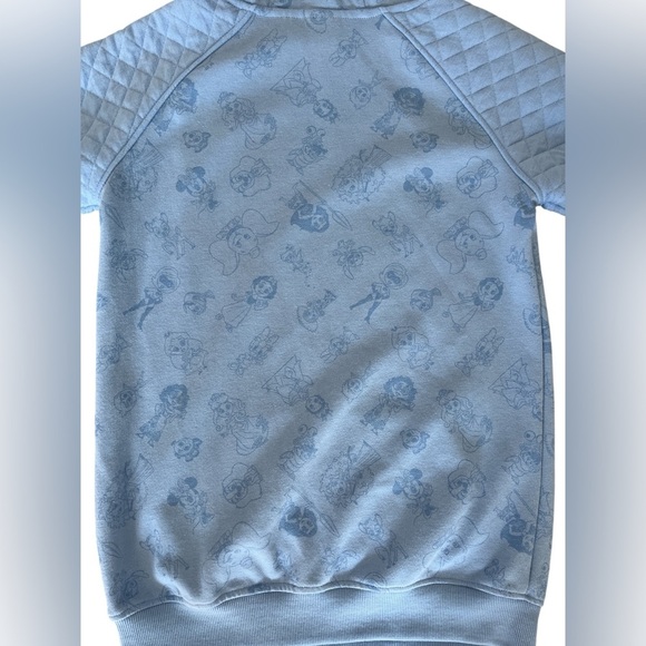 Girl’s Disney 100 Blue Disney Characters Hooded Sweatshirt Size 10/12 Large - Picture 7 of 7